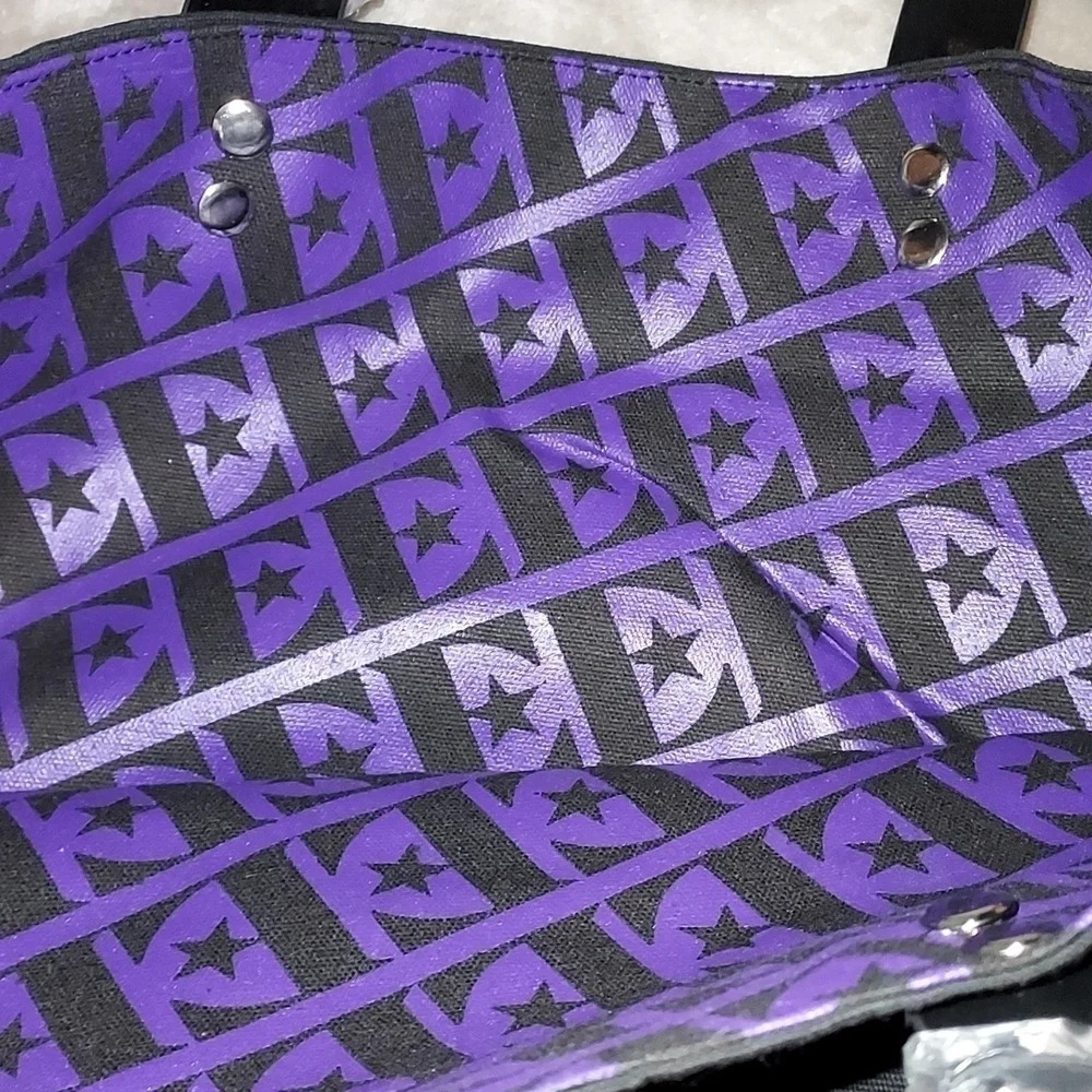 Elton John canvas black tote bag - Picture 3 of 4